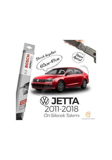 Volkswagen Jetta Muz Silecek Takımı 2011-2018 Bosch Aeroeco