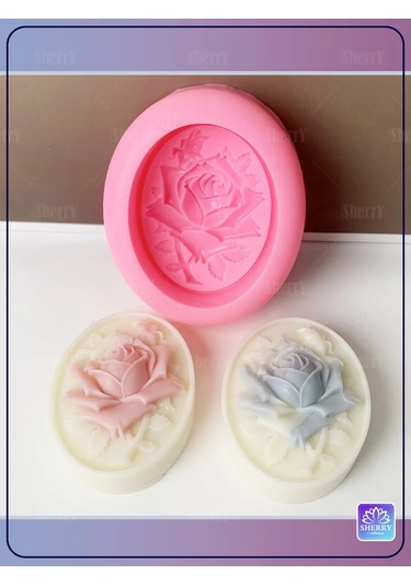 Sherryleis Sabun Kalıbı Gül 10,3x8,6x3,5 Cm Silikon Kalıp 348120011