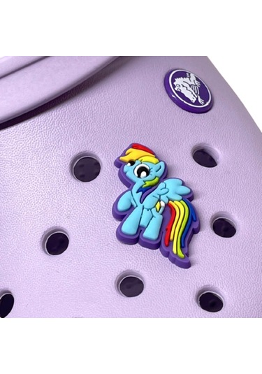 Crocs Terlik Süsü & Renkli Aksesuar Jibbitz Buz Mavisi