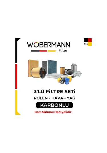 Wöbermann Fiat Fiorino 1.3 Multijet E4 Filtre Bakım Seti 2008-2011 3K