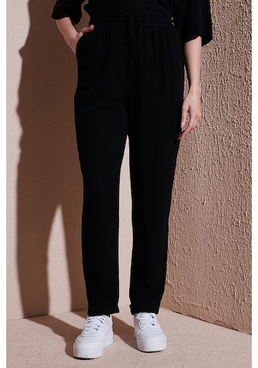 Fashion Friends Bayan Pantolon 25y0550k1 Siyah Siyah