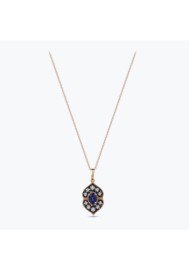 Altınbaş Elmas Safir Kolye N11.330