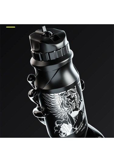 Enlee 650Ml Dağ Bisikleti Su Şişesi Bpa Içermez Fda Sertifikası Olmadan - Güzel Kız/Yeşil