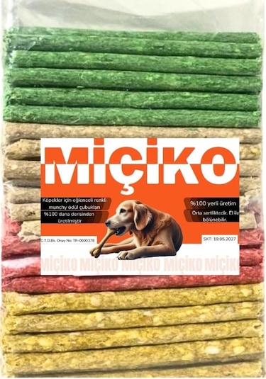 Munchy Renkli Çubuk Köpek Ödülü 14 Cm 400 Gram