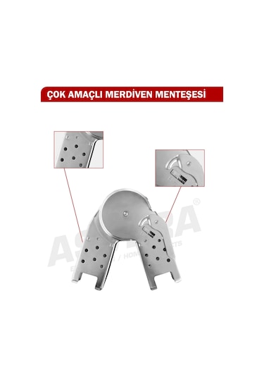 Asvera Akrobat Merdiven Menteşesi - Çok Amaçlı Katlanır Merdiven Çelik Yedek Parçası
