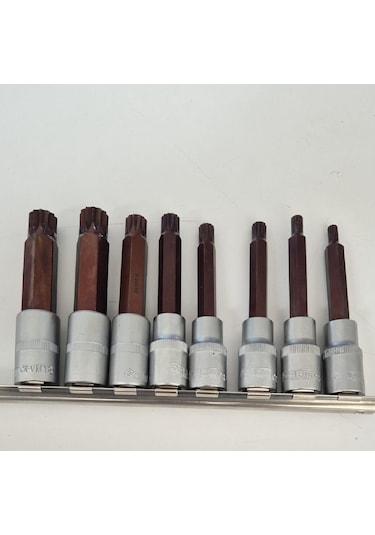 Arm 1/2 Uzun Lokmalı M Diş Torx Sıçan Diş Lokma Takımı