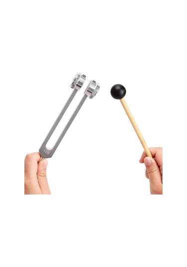 Vkemall 128hz Gümüş Tunning Fork: Zihin Ve Vücut Harmoniği İçin Meditasyon, Yoga Ve Müzik Terapisi Enstrümanı
