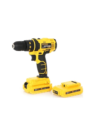 Dawrek 24 V 5 Ah Çift Akülü Darbeli Matkap Vidalama + 17 Parça Set