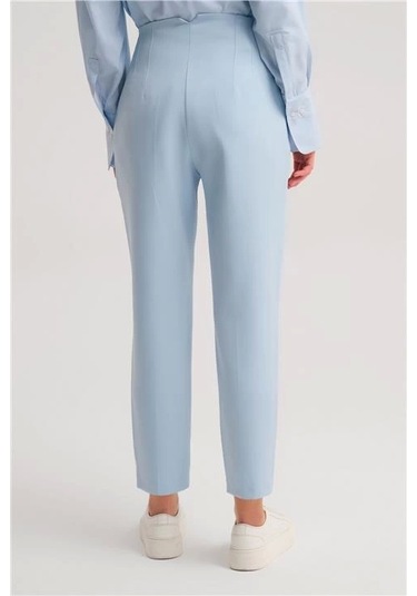 Armine Yüksek Bel Havuç Pantolon Ort2518 Bebe Mavisi Mavi