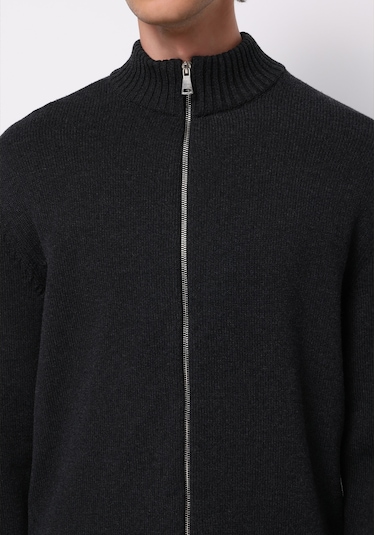 Colins Regular Fit Erkek Antrasit Hırka Cl1076703 Q1.v1 Ant Antrasit