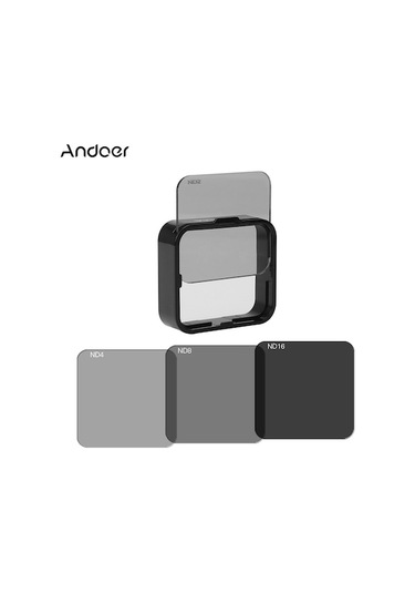 Gopro Hero4/3+/3 İçin 4'lü Nd Filtre Seti Nd2/nd4/nd8/nd16 - Işık Ayarlama Ve Parlaklık Kontrolü