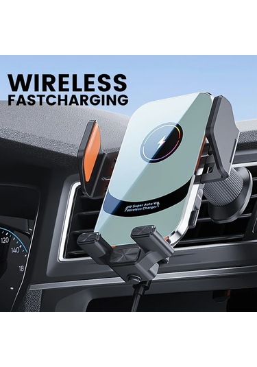 Xuweiwei Gümüş X16 15w Akıllı İndüksiyonlu Kablosuz Araç Şarj Ve Telefon Tutucu İphone Samsung İçin