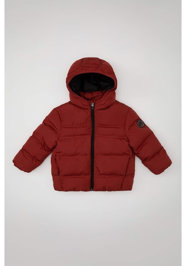 Defacto Erkek Bebek Su İtici Kumaş Kapüşonlu Şişme Mont C6963A524WNBR181 Bordo