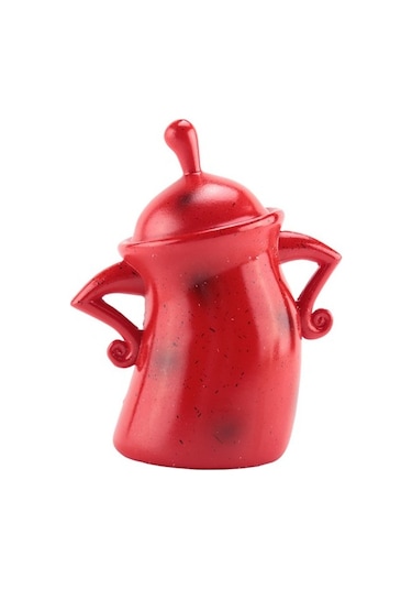 Metabagua Mutfak Için Hava Geçirmez Kapaklı Sevimli Saklama Kabı Gıda Kavanozları 88padj Kırmızı