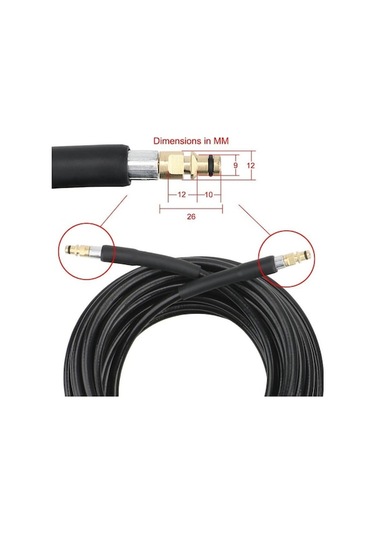 Tongxida Karcher K Serisi Araba Yıkama Uzatma Hortumu 10m Yüksek Basınçlı Temizleme Boru Kablosu 10m