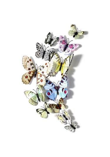 Xiyyadms 3d Kelebek Duvar Çıkartması - Dekoratif Ev Süsü, Çocuk Odası Ve Yatak Odası İçin Dayanıklı Dıy Aksesuar Diğer