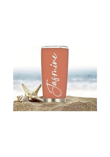 Trendooze Kişiye Özel İşlemeli Paslanmaz Light Blue Termos Bulaşık Makinesine Girmez Açık Mavi Açık Mavi