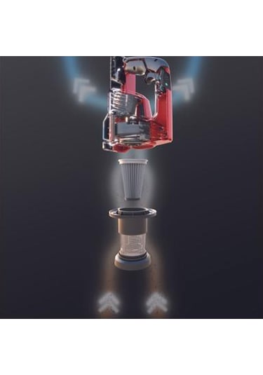 Einhell TE-SV 18Li Akülü Dikey Süpürge + Starter Kit 4.0 Ah Kırmızı