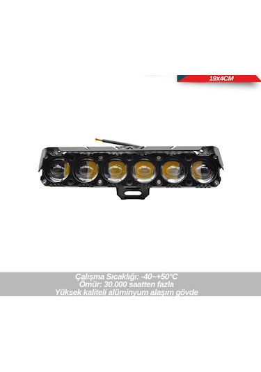 Off-road 12-80v 6 Mercek Bey-sarı 19x4cm Adet