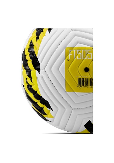 Sarı Yeni Desenli Futbol Topu 4 Astarlı No:5 480 Gr + Pompa Hediyeli X507 Sarı - Beyaz