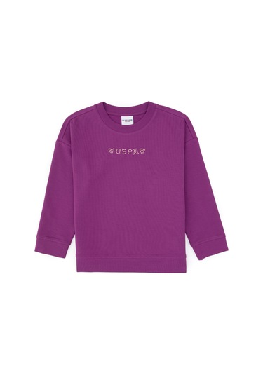U.s. Polo Assn. Kız Çocuk Menekşe Sweatshirt 50317960-vr037 Menekse