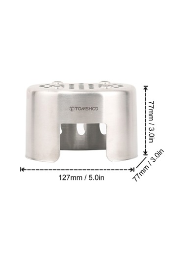 Mufunye Paslanmaz Çelik Kamp Sobası Açık Hava Bardak Askılı Barbekü & Piknik Odun Yakma Ünitesi Diğer