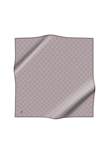 Vissona Twill İpek Eşarp Taş Gri
