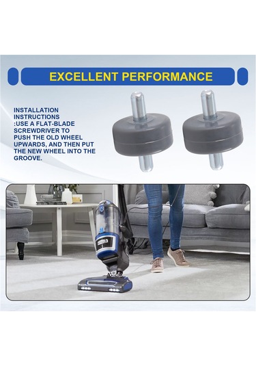 Leasetake Shark Elektrikli Süpürge Nv350 Nv352 Nv355 Nv356e Nv500 Nv501 Ve Daha Fazlası İçin 2 Zemin Fırçası Tekerleği