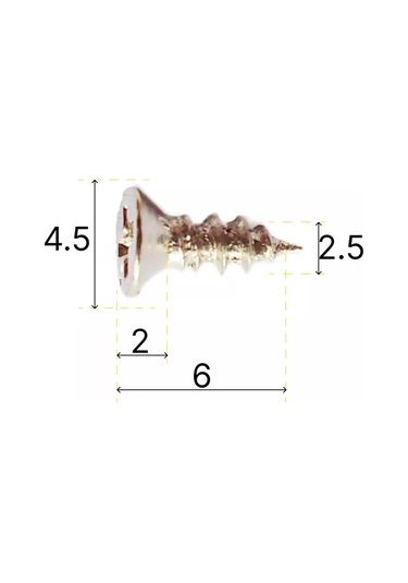 Decupe Ahşap Vidaları 2,5x6, 100 Gr 238797507 Diğer