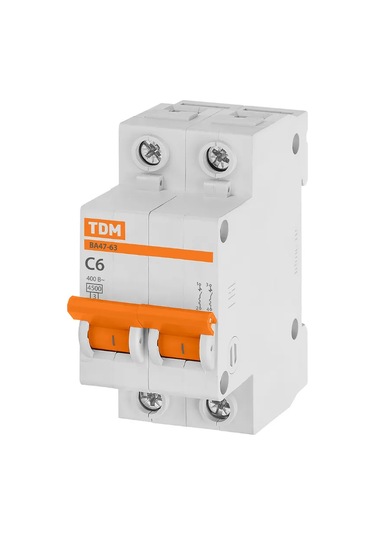 Tdmelectric Modüler Otomatik Anahtar Kesici 2 Kutuplu 6a Tip C 273189645