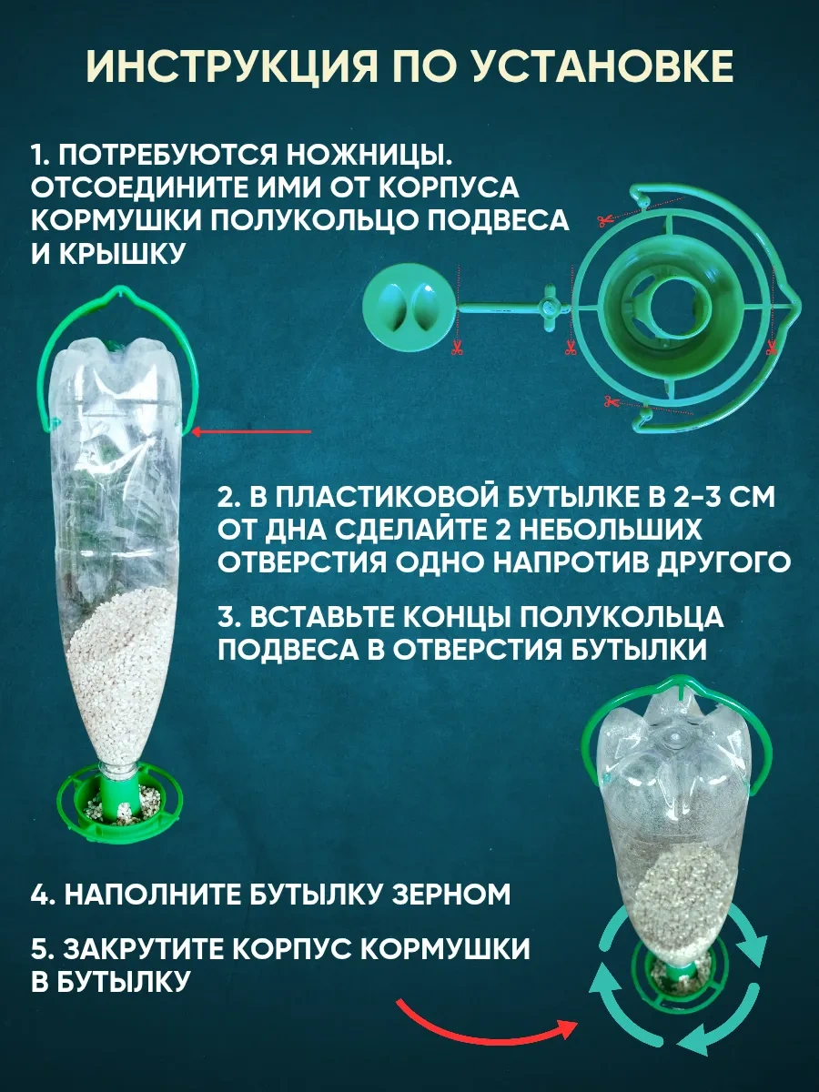 Anticarapki Dış Mekan Kuş Yemliği 2 Adet 439905809