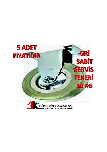 Fivestar Srtsg050 Gri Sabit Servis Tekeri 50 Kg 5 Adet Fiyatidi