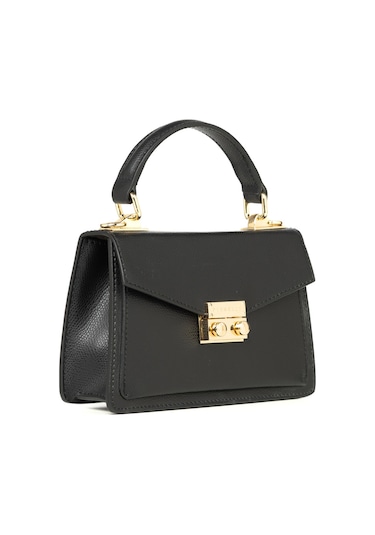 Çapraz Çanta Kadın Sheıla Piumelli Milano Bag P636 Black Siyah
