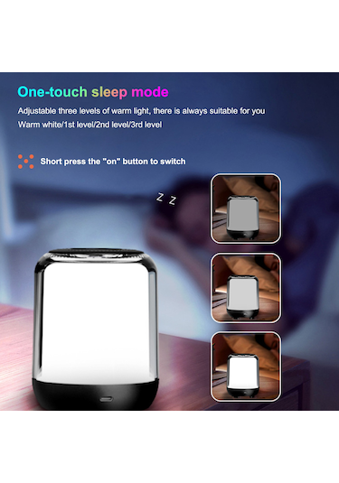 Ranyeek Renkli Rgb Işık Ve Beyaz Gürültü Özellikli Bluetooth Uyku Hoparlörü Bl03, 1500mah Pil, 15/30/60 Dakika Zamanlayıcı