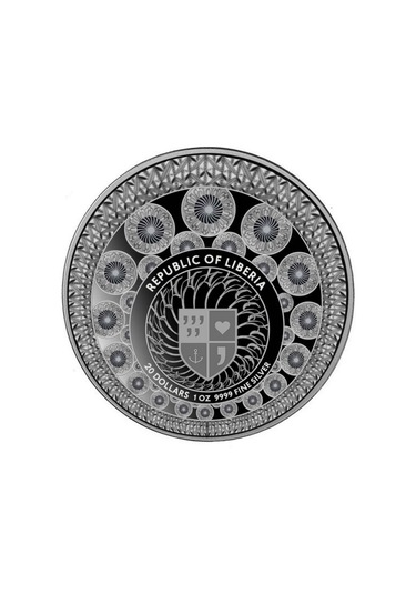 AgaKulche Çiçekli Saat Gümüş Sikke Coin