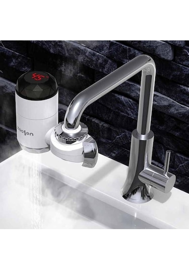 Dancemonkey Zoosen Tipi Su Stili: Hızlı Isıtmalı Musluk Fişi, Elektrikli Cbtx Beyaz Bağlantı Anında Ab Vw Çok Renkli