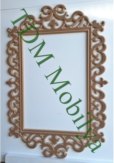 Ayna,Resim Çerçevesi.Cnc Işlemeli Ahşap Çerçeve Tdm Çerçeve-00001