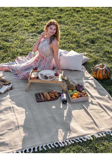 Battaniye Pamuk Miren 180x200 Cm Hardal