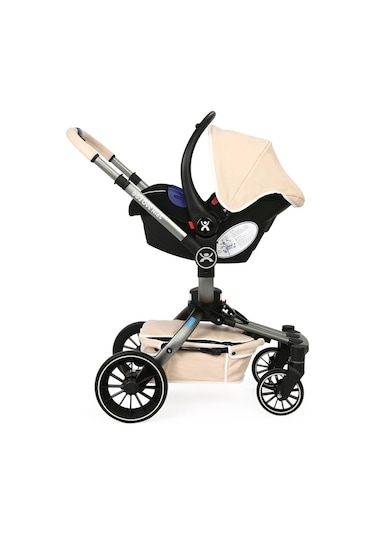 Yoyko Spin 360 Derece Dönebilen Bebek Arabası Latte Gri Kasa