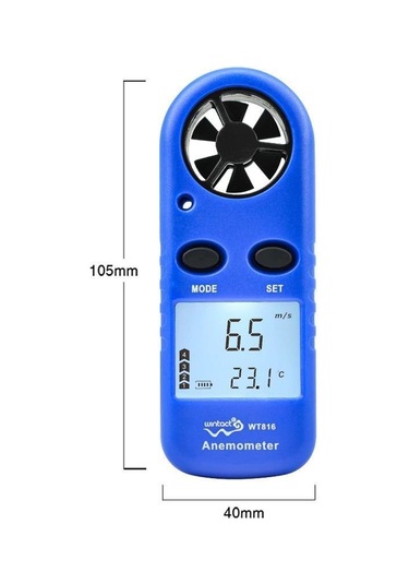 Wıntact Wt816 Dijital Anemometre Hava Akım Ölçer N11.137