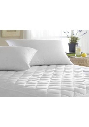 Kapitoneli Sıvı Geçirmez Fitted 90x190 Cm Tek Kişilik Alez Beyaz