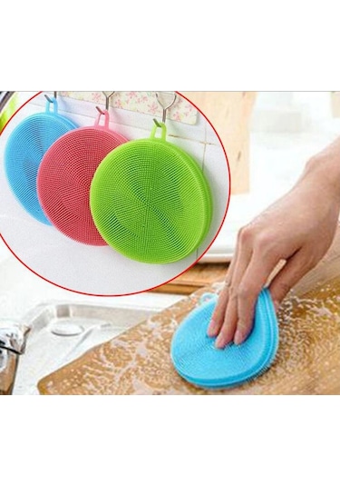 Silikon Bulaşık Yıkama Fırçası Tükenmeyen 2 Adet