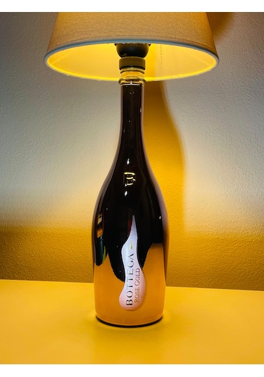 Bottega Şık Tasarımlı Abajur Krem