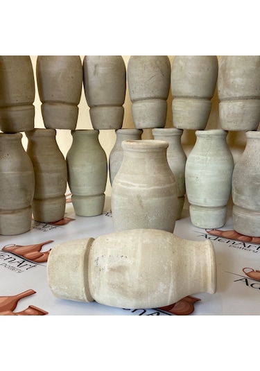 4'lü Testi Kebabı Testisi Alttan Kırmalı 22 Cm Gri