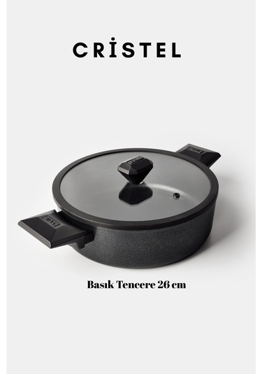 Cristel 7 Parça Tencere Seti Siyah Siyah