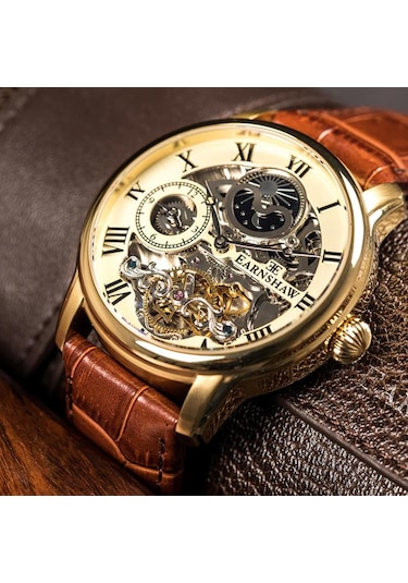 Earnshaw Es-8006-06 Erkek Kol Saati Altın