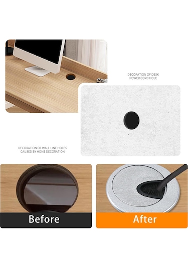 Suntek Masa Grommet Diş Deliği Kapağı Panel Kablo Tutucu