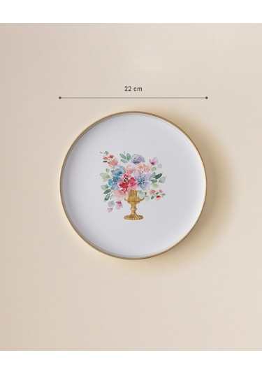 Leroy Yuvarlak Sunum Tepsi - Renkli Teps0000000142