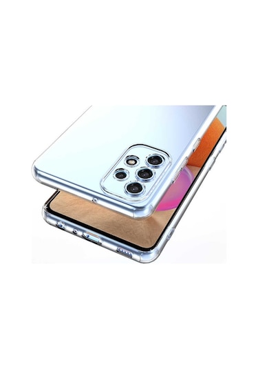 Logis Samsung Galaxy Uyumlu A13 Kılıf Süper Silikon Şeffaf Şeffaf