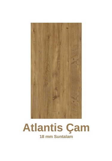 Diamond Dolaplı Çalışma Masası Çam Çam